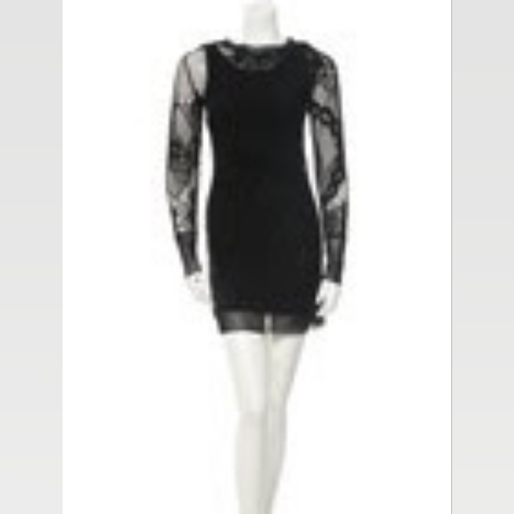 Jean Paul Gaultier Black Mesh Lace Pullover Dress - Picture 3 of 3